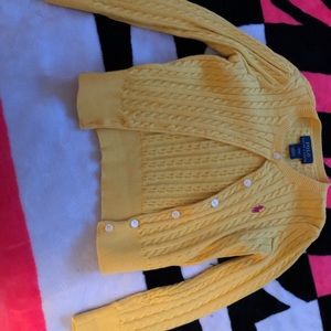 Toddler polo cable sweater